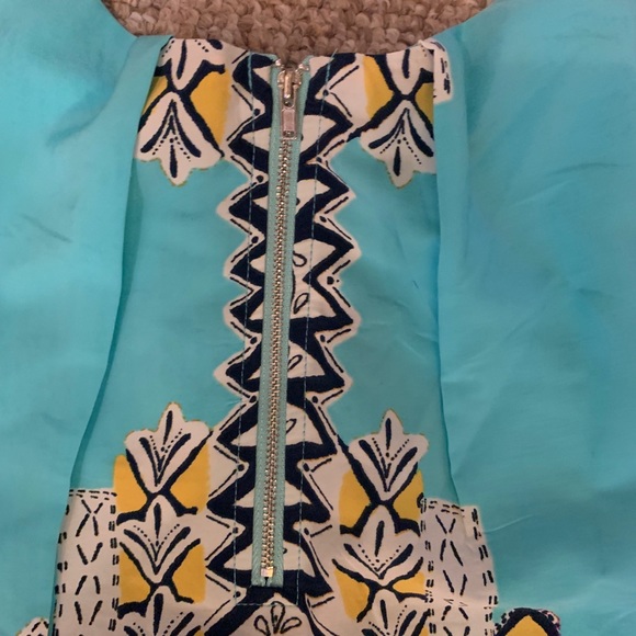 Pink owl multicolor shift dress - Picture 3 of 4